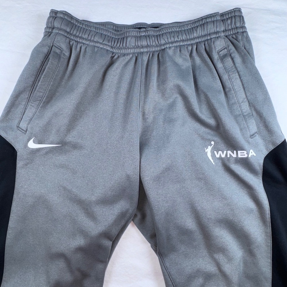 Nike WNBA Sweatpants Women Lg Gray Black Dri-FIT Athletic Joggers Pockets Clarke